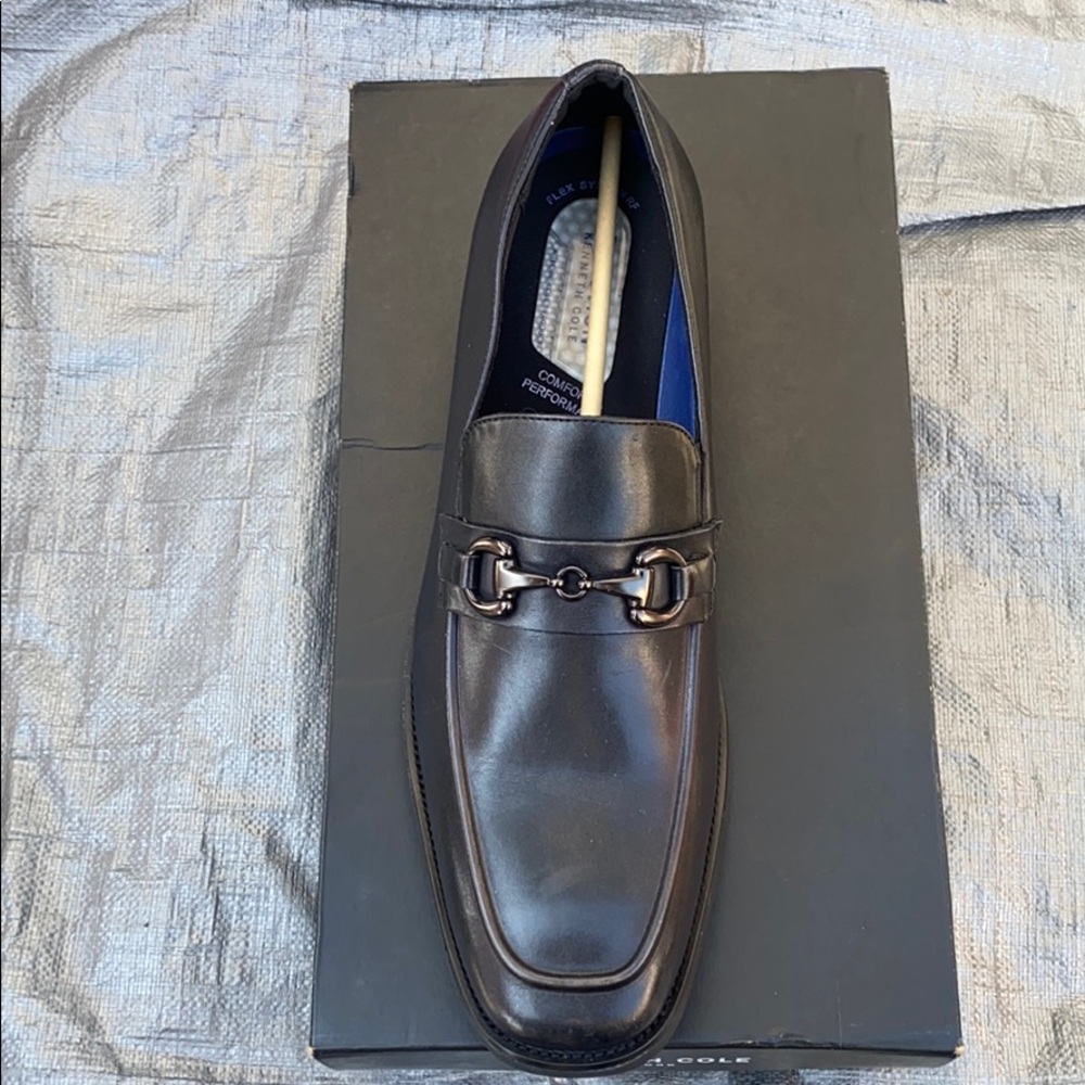 Kenneth Cole Nolan Bit Strap Solid Loafer Black